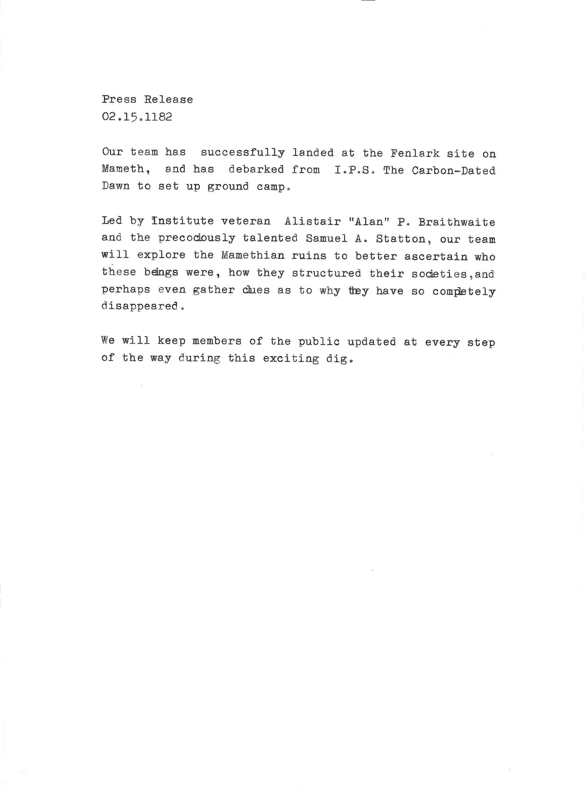 Press Release 02.15.1182