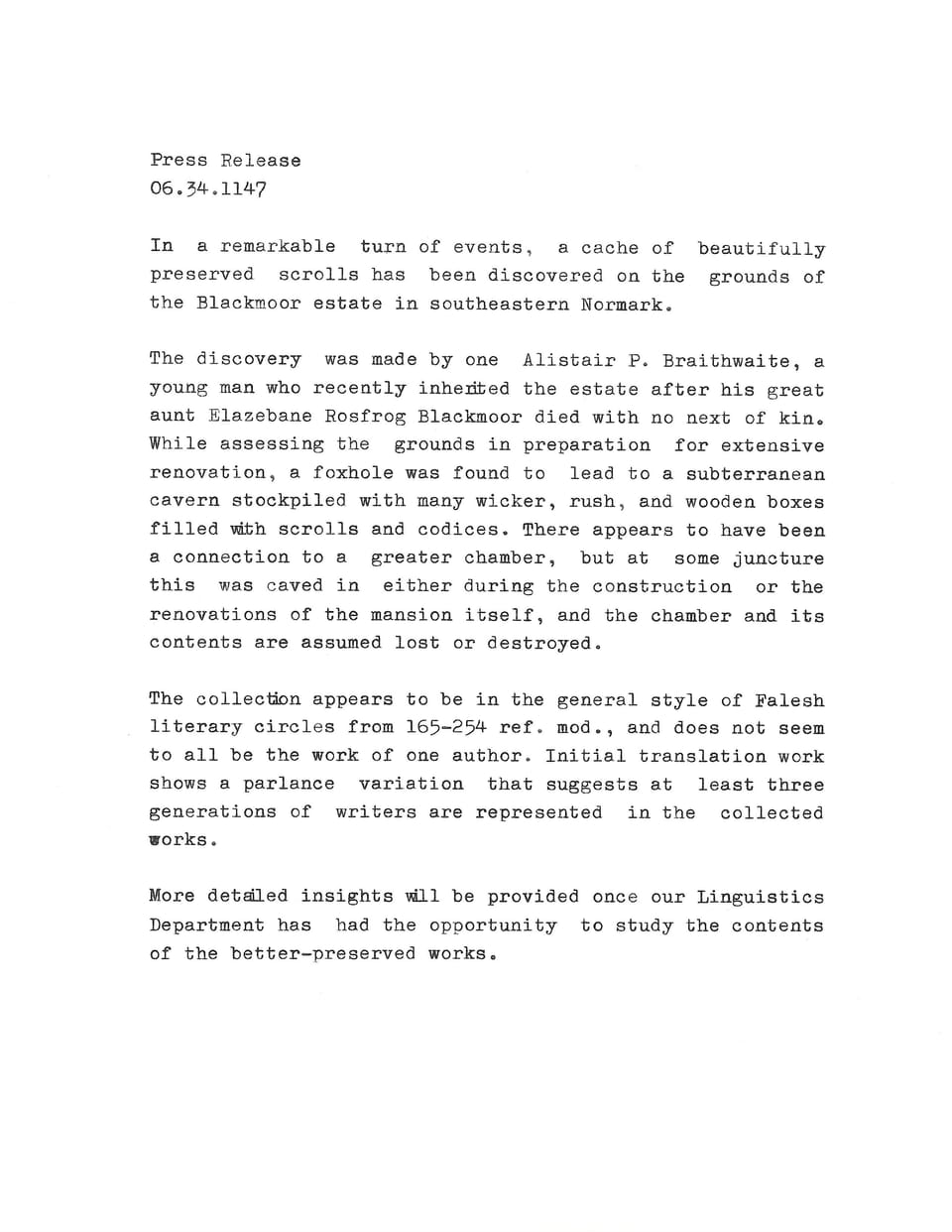 Press Release - 06.34.1147