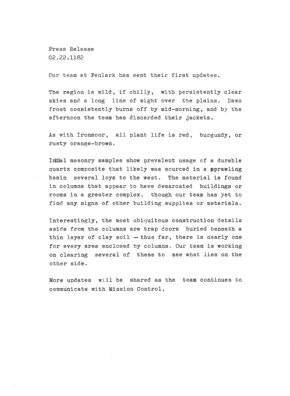 Press Release 02.22.1182